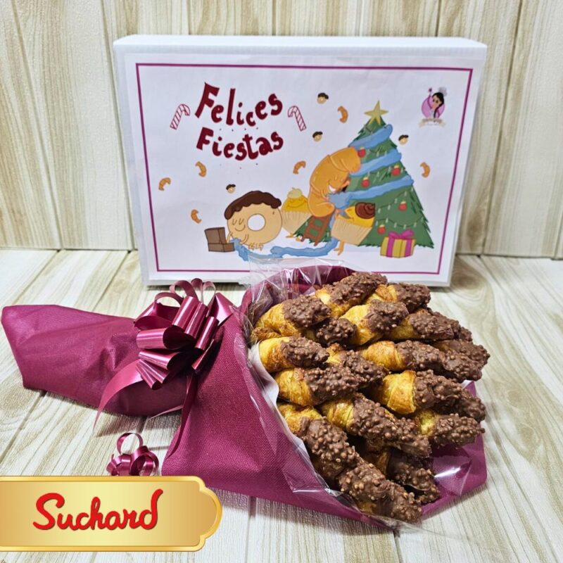 Ramo de croissants de Suchard «Felices fiestas»